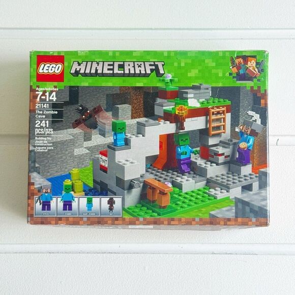 Lego Minecraft The Zombie Cave #21141 100% Complete With Box & Instructions - Picture 2 of 5